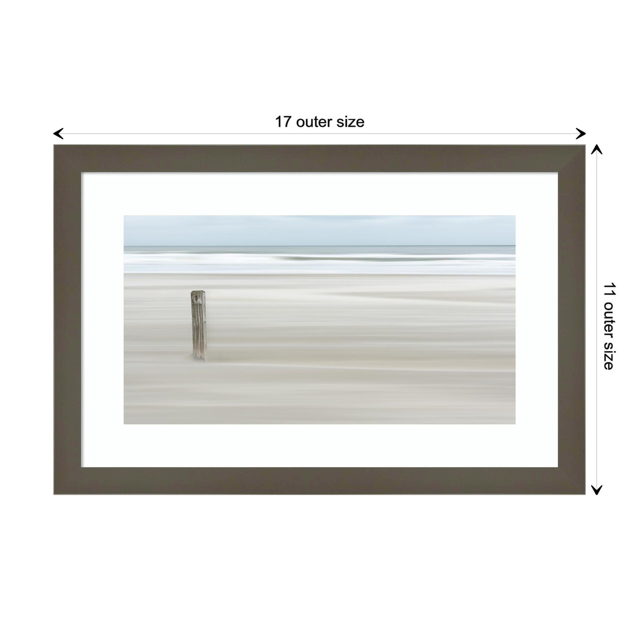Steadfast Shoreline by Greetje van Son Wood Framed Wall Art Print